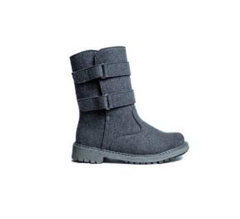 61137 Валенки мужск цв.войлок серый шерсть тэп сер