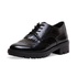 Emmelie Delage black genuine leather brogues