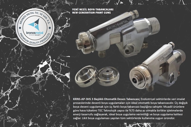 Kronos Metal 3 Head Automatic Patterned Paint Application Gun