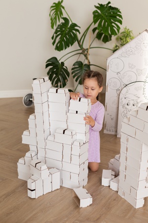 картонные строительные блоки/ кирпичики/ конструктор