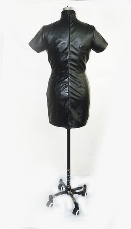 women  genuine leather dress, women 100% leather outfit