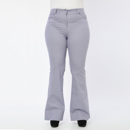 Büyük Beden Pawer Likra Bol Paça Pantolon