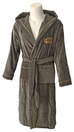 Kadife arabiyeli kapsonlu bornoz