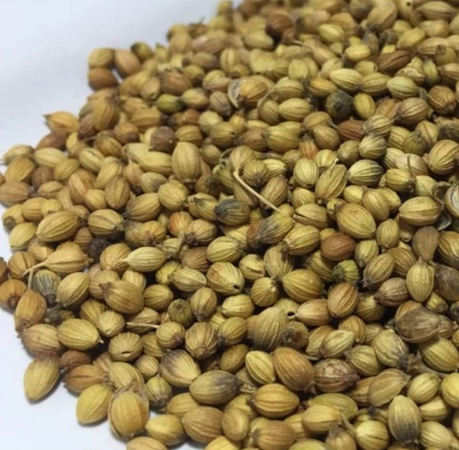 Grüner Kardamom, Koriandersamen, Rapssamen, Ajowansamen, Braunkümmelsamen, Schwarzkümmelsamen, Schwarzer Pfeffersamen, Kurkuma.