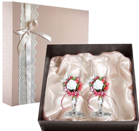 НАБОР СВАДЕБНЫХ БОКАЛОВ РЕТРО №2