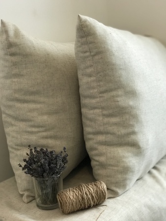 linen pillow sleeping