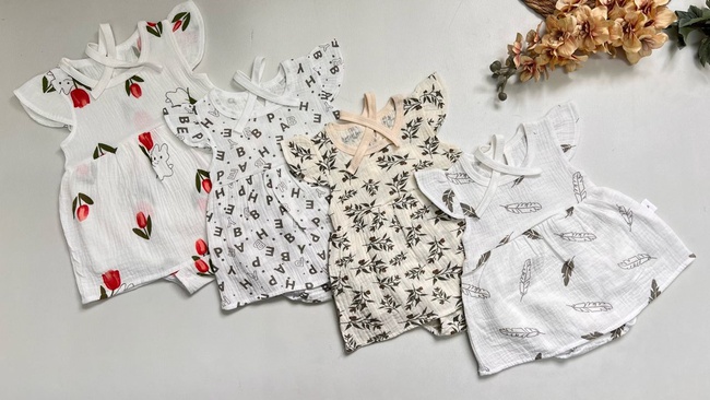 Боди платье из муслина