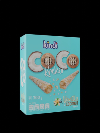 Крекеры 300 гр, со вкусом ванили и кокоса