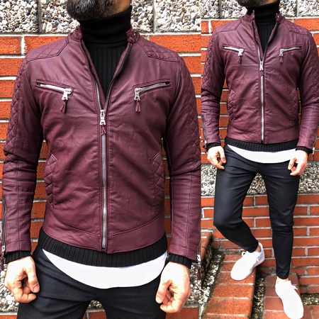 iga модные мужские сезонные пальто из искусственной кожи (стиль Дэвида Бекхэма)