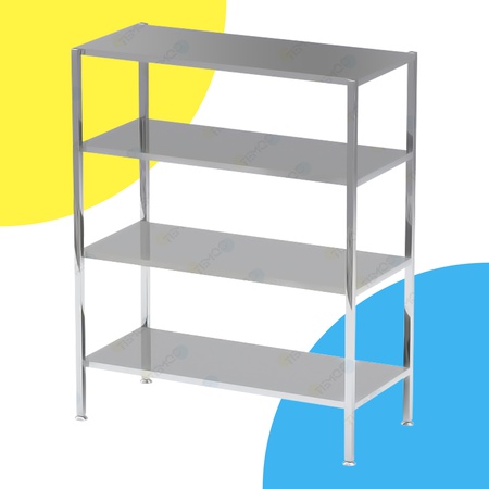 TemQo Modüler raf, paslanmaz çelik raf