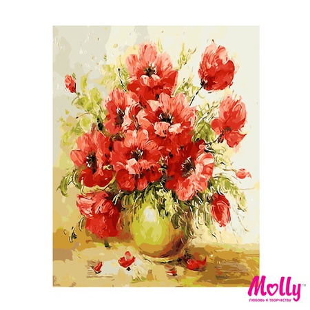 Paint by number Bouquet of poppies