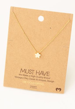 Ожерелье с мини-цветком