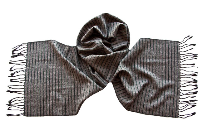 Italian silk and wool scarves for men