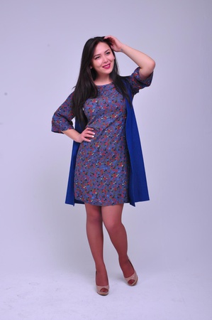 Denim yelek ile takım elbise 2 elyaf