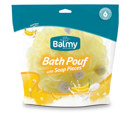 Badetuch mit Seifenstücken