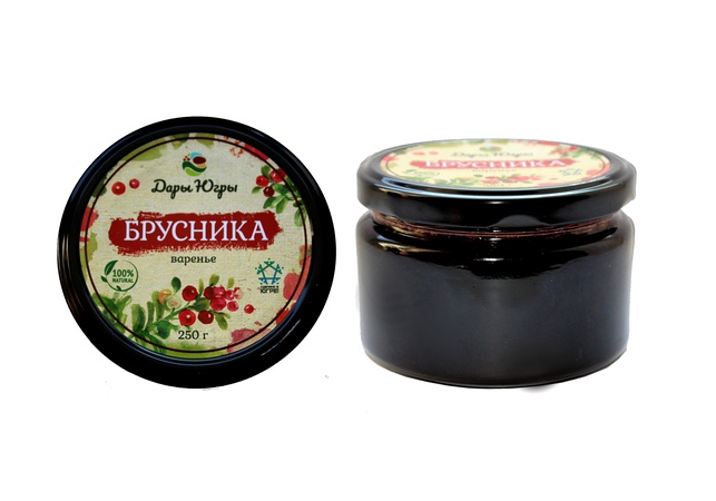 Варенье из брусники из Сибири (ХМАО-ЮГРА) 250 гр