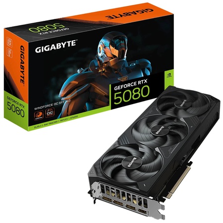 Gigabyte GeForce RTX 5080 WINDFORCE OC SFF 16G GV-N5080WF3OC-16GD GDDR7 256bit