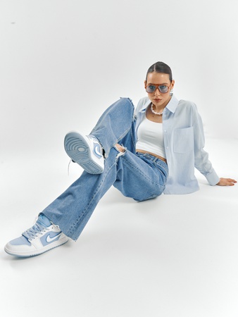 Женская рубашка оверсайз. Топ 2024 - 1724