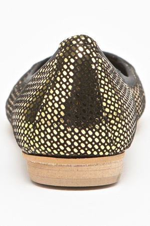 Золотые балетки fs443