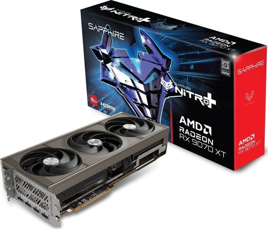 SAPPHIRE AMD Radeon RX 9070 XT 16GB GDDR6 PCI Express 5.0 x16 ATX Video Card