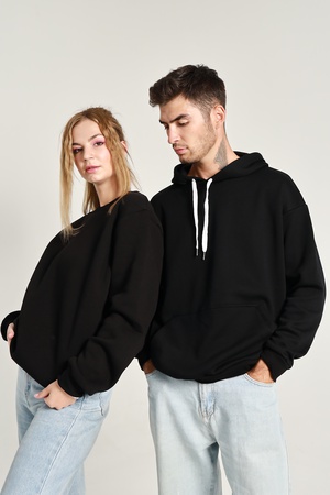 Худи, свитшот, толстовка, кофта с капюшоном, балахон, пайта - без надписи. Унисекс