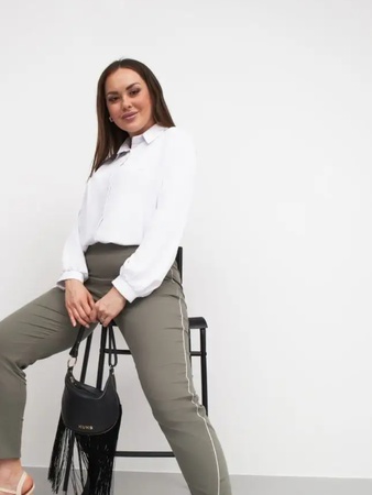 Брюки классические зауженные на резинке