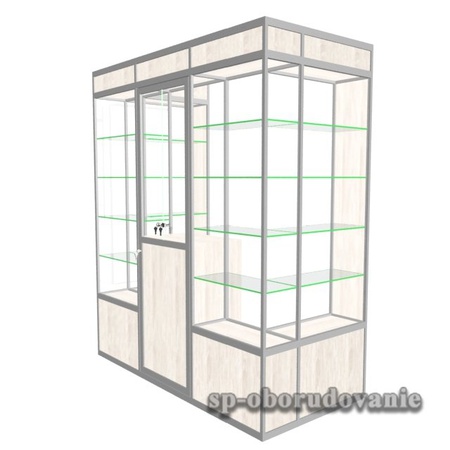 Павильон из АЛ-профиля 2200х1800х900 ЭКО-2