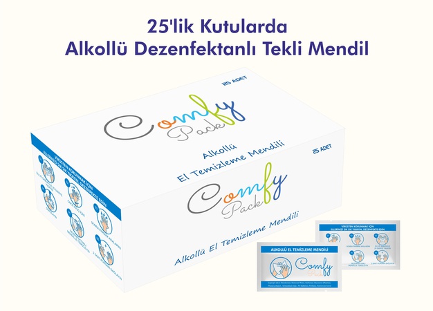 alkollü dezenfektan mendil