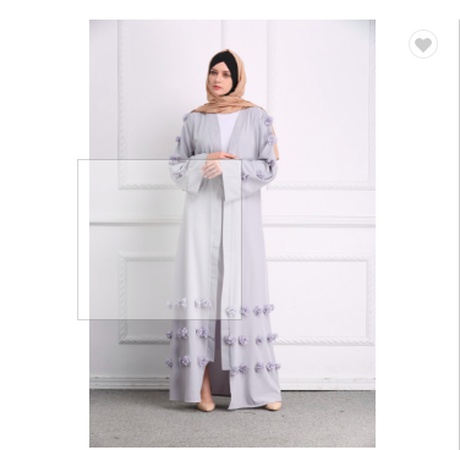 Yüksek kaliteli abaya moda açık ön uzun kollu müslüman kadınlar günlük elbise