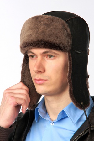 Ушанка из овчины 13131