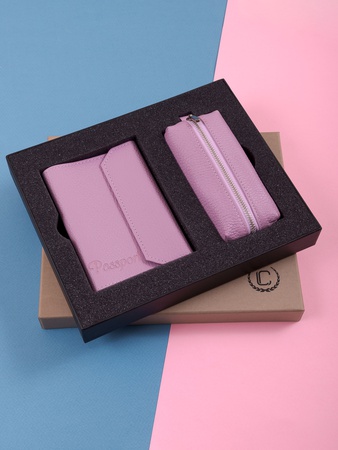 Подарочный набор из кожи 2 в 1 НГ-460