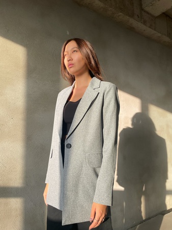 Модель №08. Пиджак с английским воротником.