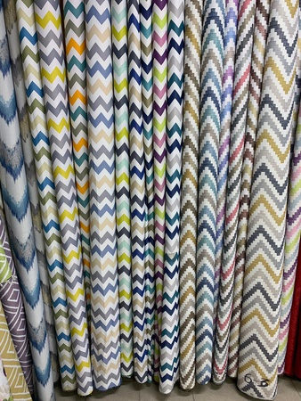 Зигзаг лён рогожка