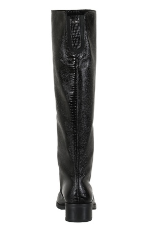 Женские сапоги, кожа под змею <G1162>