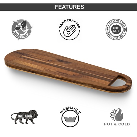 WOODCRUX Wooden Surboard Platter