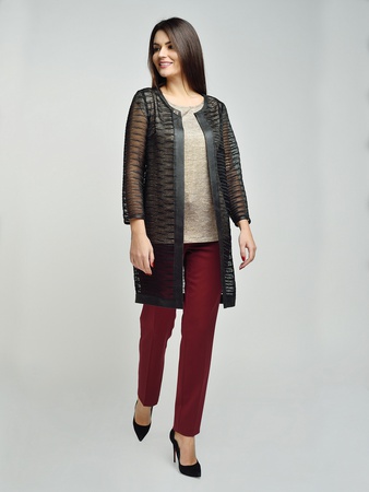 1593 Мод. Костюм женский (кардиган + топ), размерный ряд: 48-56