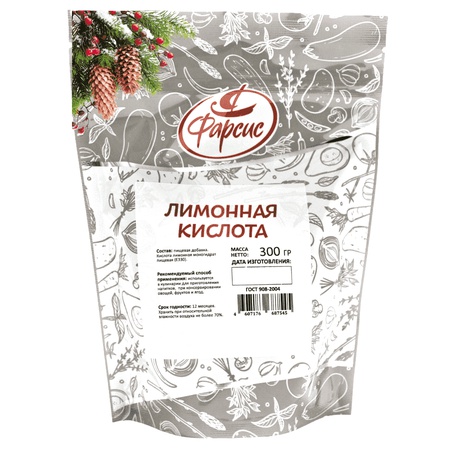 Лимонная кислота моногидрат (Е330) 300 гр.