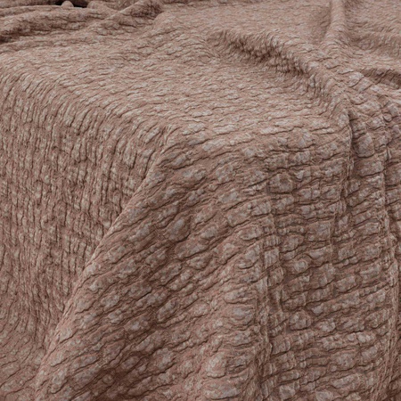 Одеяло из хлопка с тиснением под крокодила из норки