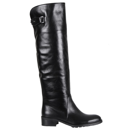 Женские ботфорты, натуральная кожа <G7058>