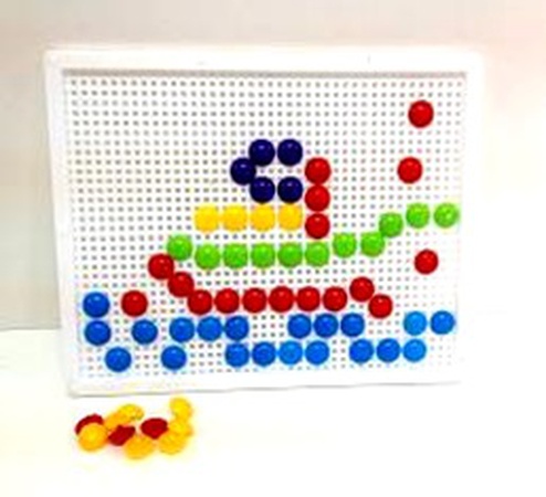 Мозайка, доска 27,5х21,5см, 60 фишек (36шт)