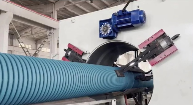 High-Speed PVC/PE/HDPE/ MPP Production Line for Double Wall Corrugated Pipe