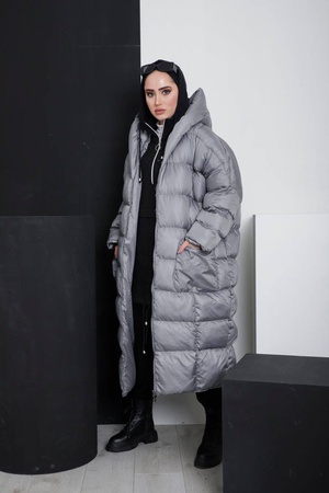 Женский дутый лёгкий пуховик