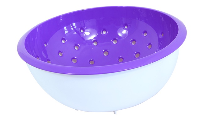 مصفاة 2 لتر مع وعاء بنفسجي * 13 (M- بلاستيك)