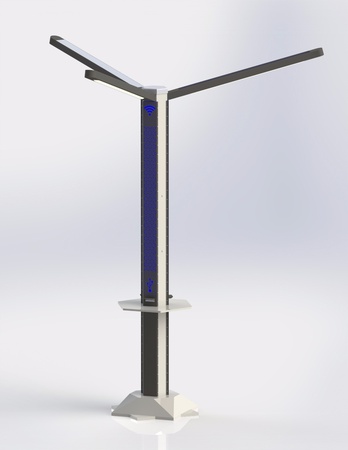 Hot Dip Galvanized Lighting Poles, High Masts and LED Luminaries