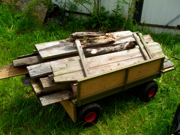 Тележка платформенная четырехколесная