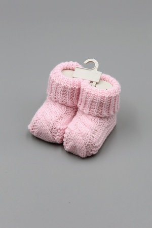 TRİKO SAÇ ÖRGÜ BEBEK PATİK