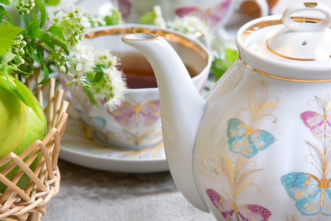 Сервиз чайный 15 предм. Белый лебедь Фантазия