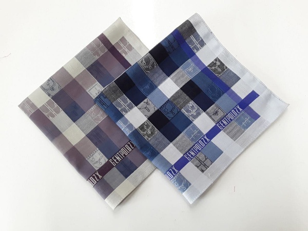 Mужские носовые платки (поло и пряжа крашенная)