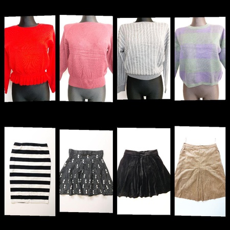 La Chappele karışımı, stok Fransız bir tasarımcıdan yüksek kaliteli giysiler