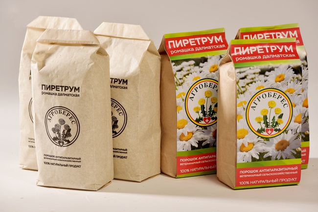 Антипаразитарный ветеринарный порошок "ПИРЕТРУМ"